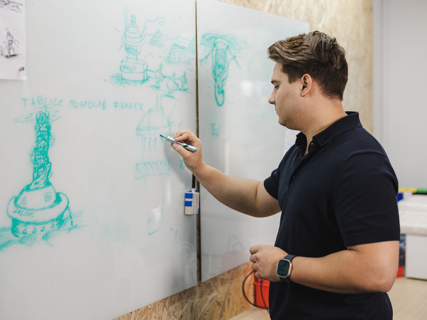 Filip sketching WaterSense